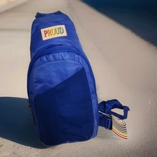 Pride Adult Sling Backpack Crossbody Gay LGBTQ Proud Unisex Blue