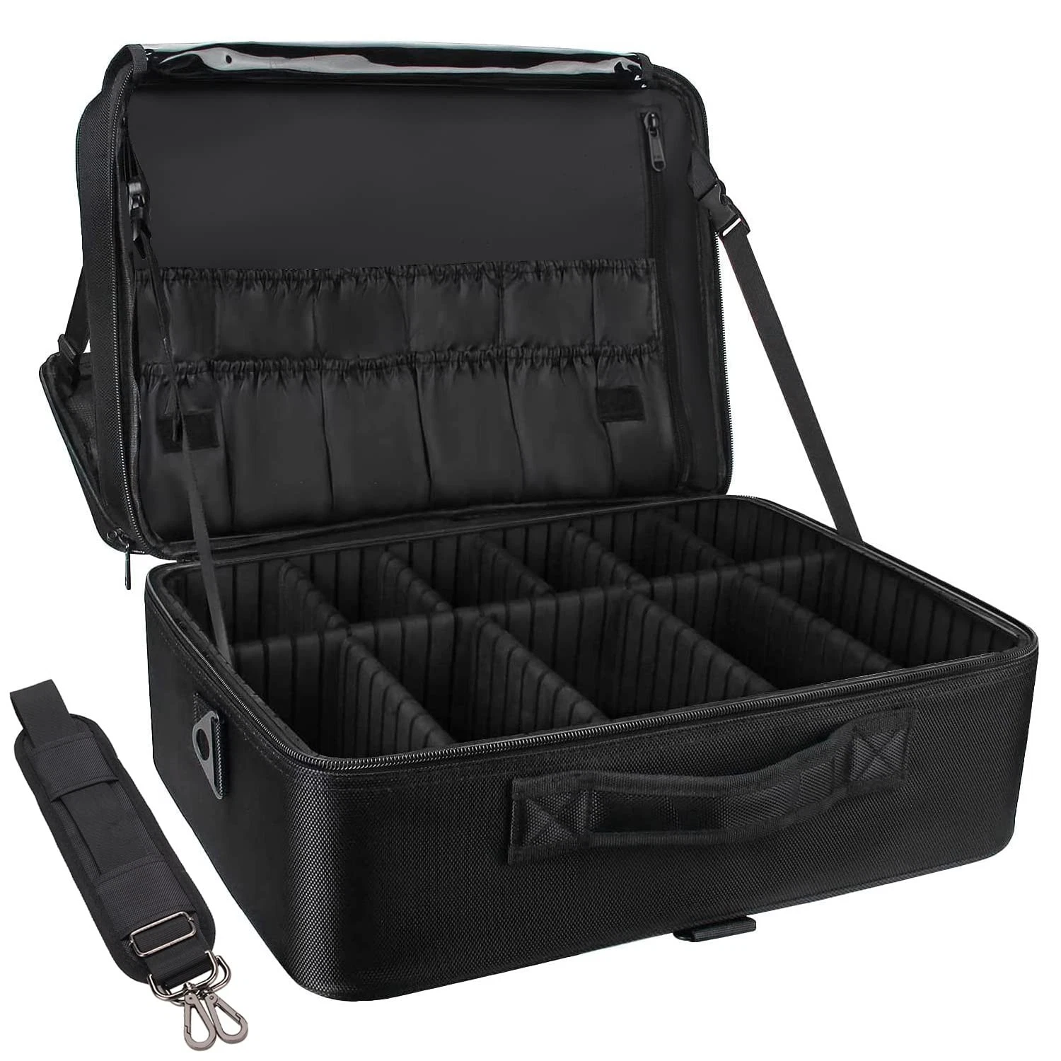 Relavel Extra Large Makeup Case Travel Makeup Train Case Professional Makeup