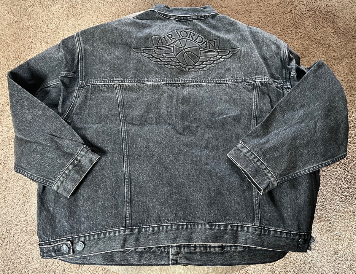 Levi's x Jordan Type III Denim Trucker Jacket Black | Size 2XL