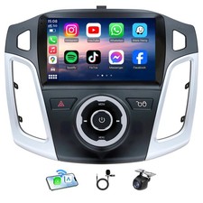 Car Radio Stereo GPS For 2012-2018 Ford Focus Apple Carplay Android 13 Cam 4 64G