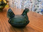 Westmoreland Mini Hen On Nest Forest Green Color, Marked 4 1/4" — photo 4