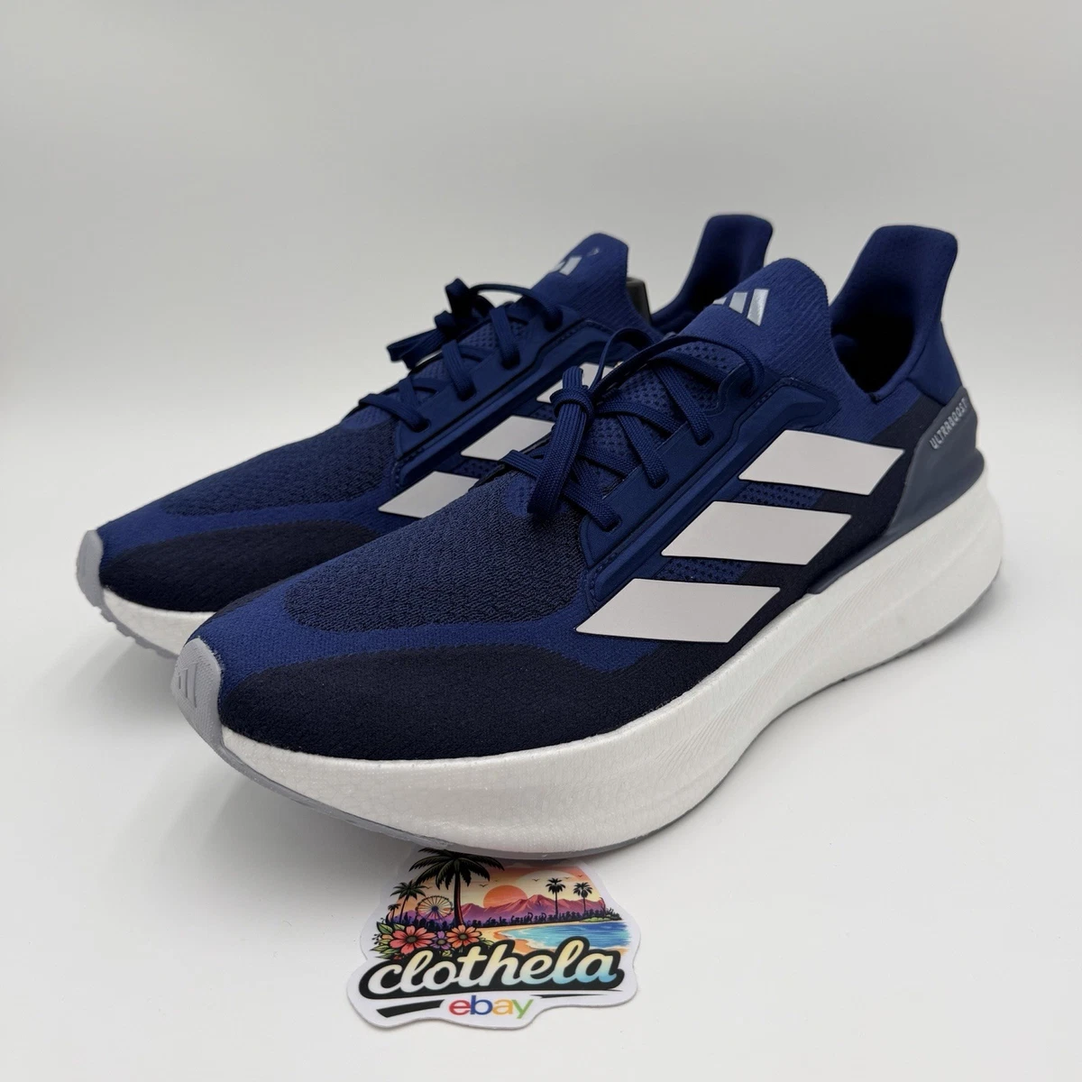 Adidas Ultraboost Light Mens 12 Navy Blue Running Shoes JI3022 Low Top Sneakers Amazon.com | Adidas Men main image 4