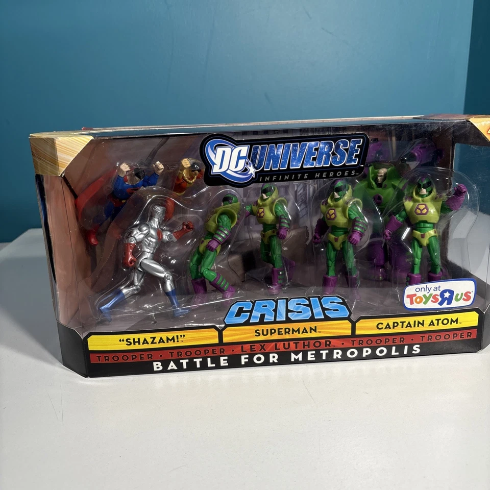 Figura de Crisis Universo DC Sellada 2009 Battle for Metropolis Set TRU Excl Shazam Foto 2 de 4