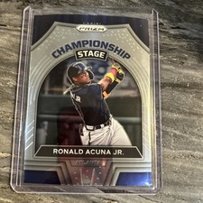 2022 Panini Prizm #CS-1 Ronald Acuna Jr. Championship Stage Atlanta Braves