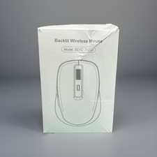 Backlit Wireless Mouse SEYC-JY203 w/ Mouse Jiggler Mode New Box Damaged