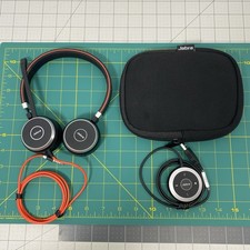 Jabra Evolve 40 Stereo Wired Headset HSC017 w/ ENC010 USB Controller  Case