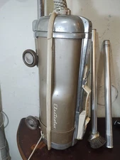 Vintage Steel Electrolux Automatic Model G Canister Vacuum Cleaner w/ Hose *Good