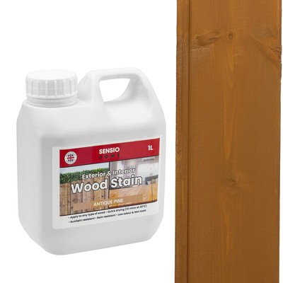 Holzlasur 1L Big Size Value | Wasserbasis ungiftig | Sensio Home 