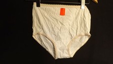 Vtg Fruit of the Loom 100 Combed Cotton Panties sz 12 White School Girl Sissy