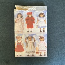 Butterick 4699 NEW 18 Doll Clothes Pattern Coat/Hat/pantaloon/Dress/Jumper