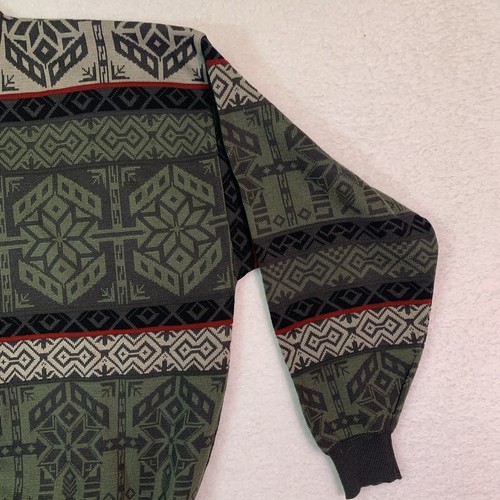 Obermeyer Winnipeg Vintage Crewneck Wool Blend Sweater Men's XL - Picture 4 of 12