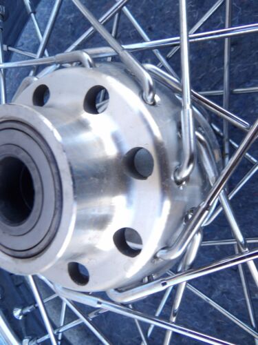 Genuine OEM '12 Harley Softail front wheel 16 X 3 laced 40 spoke rim single disc - Picture 6 of 18