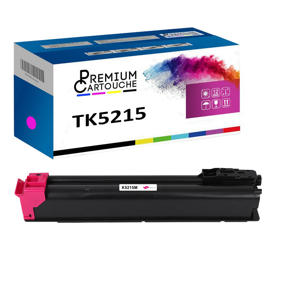Toner TK5215M magenta sans bavure pour rapports et graphiques