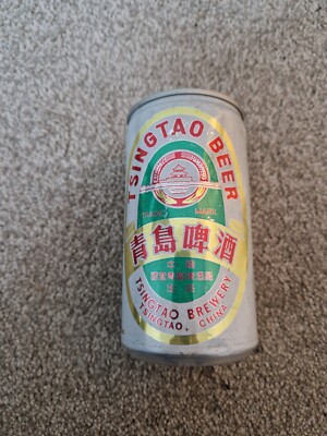 VINTAGE 70ER/80ER JAHRE TSINGTAO BIER LEERDOSE BREWERIANA PUB DEKOR MANCAVE
