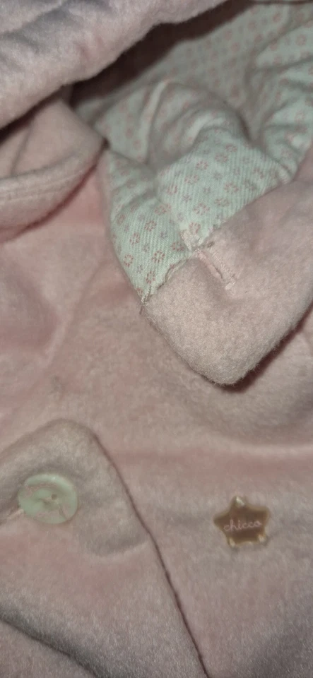 Abito Vestito Battesimo E Cappotto Rosa neonata Bambina Cerimonia  - Immagine 4 di 4