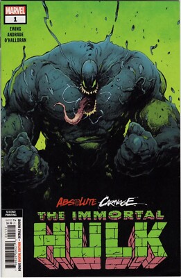 ABSOLUTE CARNAGE IMMORTAL HULK #1 2nd Print Filipe Andrade Variant NM