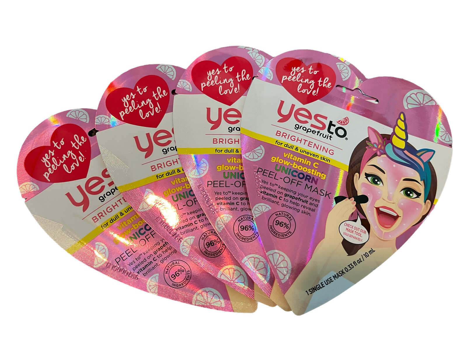7pk Yes to Grapefruit Brightening Vitamin C Glow Boosting Unicorn Peel