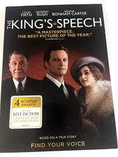 The King's Speech DVD Colin Firth  Ships Free Same Day With Tracking