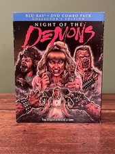 NIGHT OF THE DEMONS SCREAM FACTORY BLU RAY / DVD SLIP COVER ONLY-Mint Sleeve