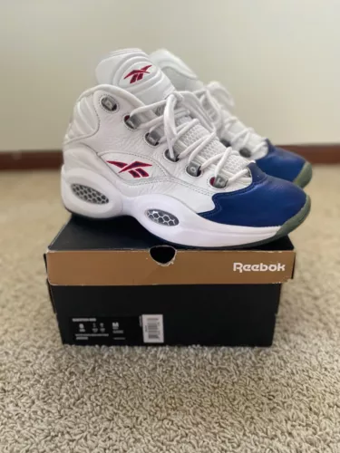 2016 Reebok Question Blue Toe size 8