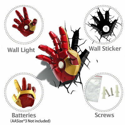 Iron Man Hand 3D FX Night Wall Light – Marvel Licensed – EAN 0816733002200