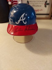 Julio Teheran Signed Braves Mini Helmet. JSA Authentication