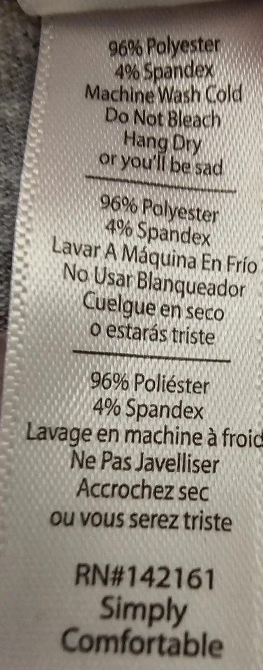 Camisa Top Blusa Mujer LuLaRoe Talla 3XL XXXL 3X Grande Gris Oso Negro Foto 3 de 4