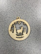 Wooden Deer Ornament