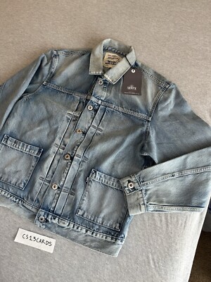 Levi's Made & Crafted Pleated Front Type II Denim Jacket Size