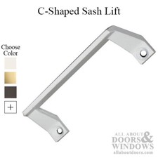 Sash Lift, Pull Handle, C-Shaped - Choose Color
