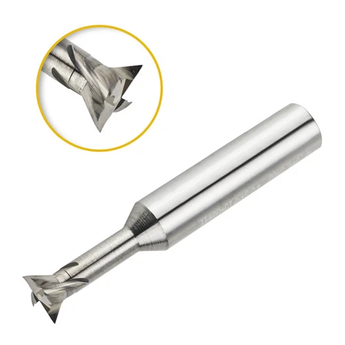 Solid Carbide Dovetail Milling Cutter End Mill Dia 3mm-12mm 45 Degree