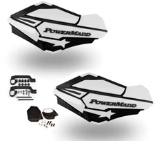 Powermadd Sentinel Handguard Hand Guards Mirror Kit White Raptor Banshee YFZ 450
