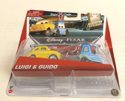 MATTEL DISNEY PIXAR CARS RADIATOR SPRINGS LUIGI & GUIDO NIB