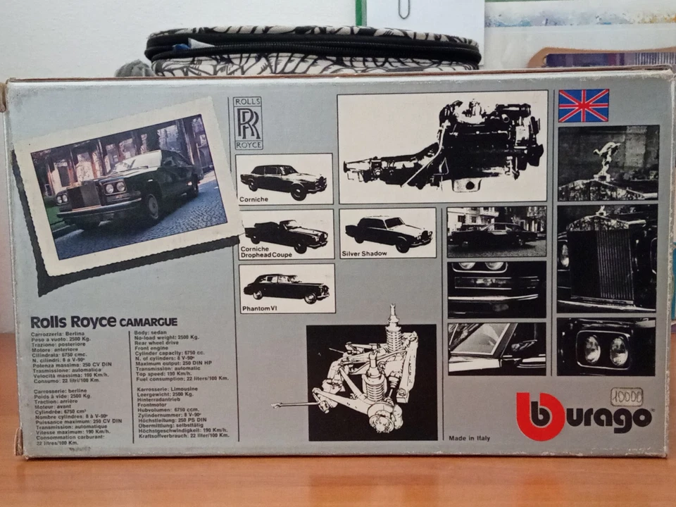 Rolls-Royce Camargue. Burago 1:22, Diamonds 3001. Con Scatola. - Immagine 4 di 4