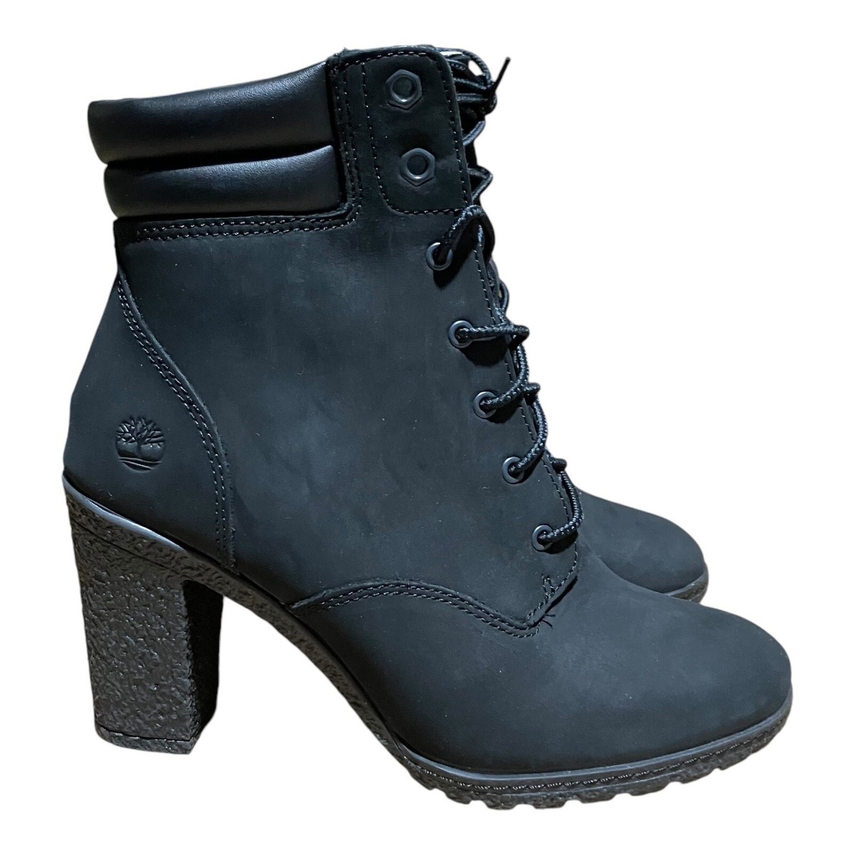 Timberland Boots WMNS Black Tillston 6-inch High Heel A1H1I Witchy  Streetwear