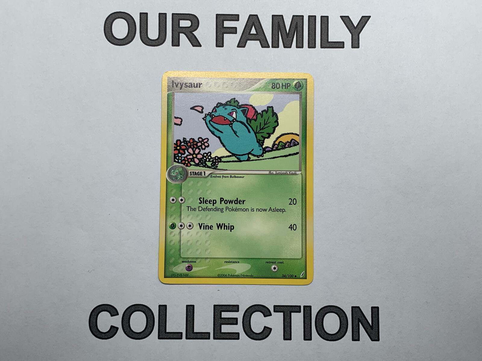 Ivysaur 2006 Pokemon Ivysaur 34/100  EX Crystal Guardians NM