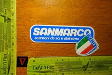 Vecchio adesivo sport invernali sci sci accessori SANMARCO scarponi da sci alpinismo