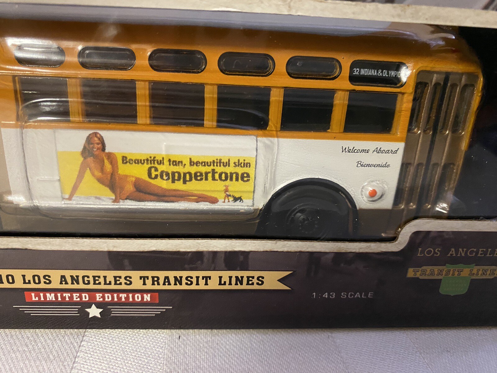 GM TDH LOS ANGELES TRANSIT LINES BUS 143 DIECAST ICONIC REPLICAS