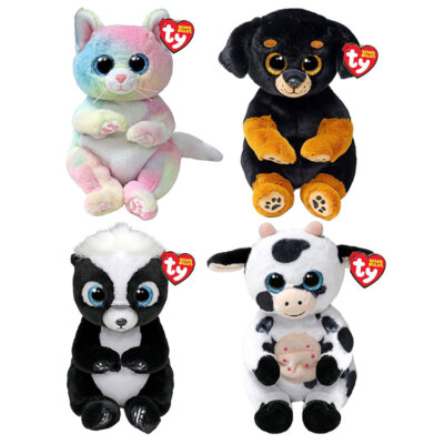 Ty Beanie Babiesコレクション、24セット TY Beanie Babies - WILD ANIMALS #1 (Set of 12)(Bucky, Daisy, Happy