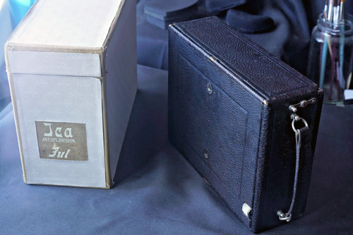 1915 Zeiss Ikon Ica Jul 13x18 Folding platten Kamera near mint triple extension - Photo 20/21