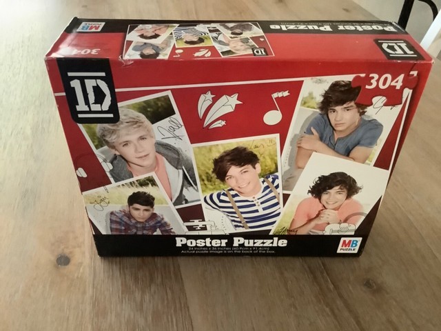 1d One Direction 24 X 36 MB Poster Puzzle 2012 Cardinal Games 304 Pcs