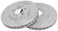 2X A.B.S. 17127 Bremsscheibe Vorne FüR Mitsubishi