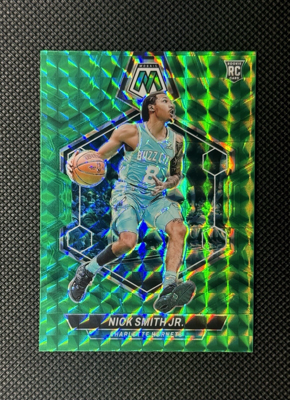 2023-24 Panini Mosaic #242 Nick Smith Jr. Green Ice