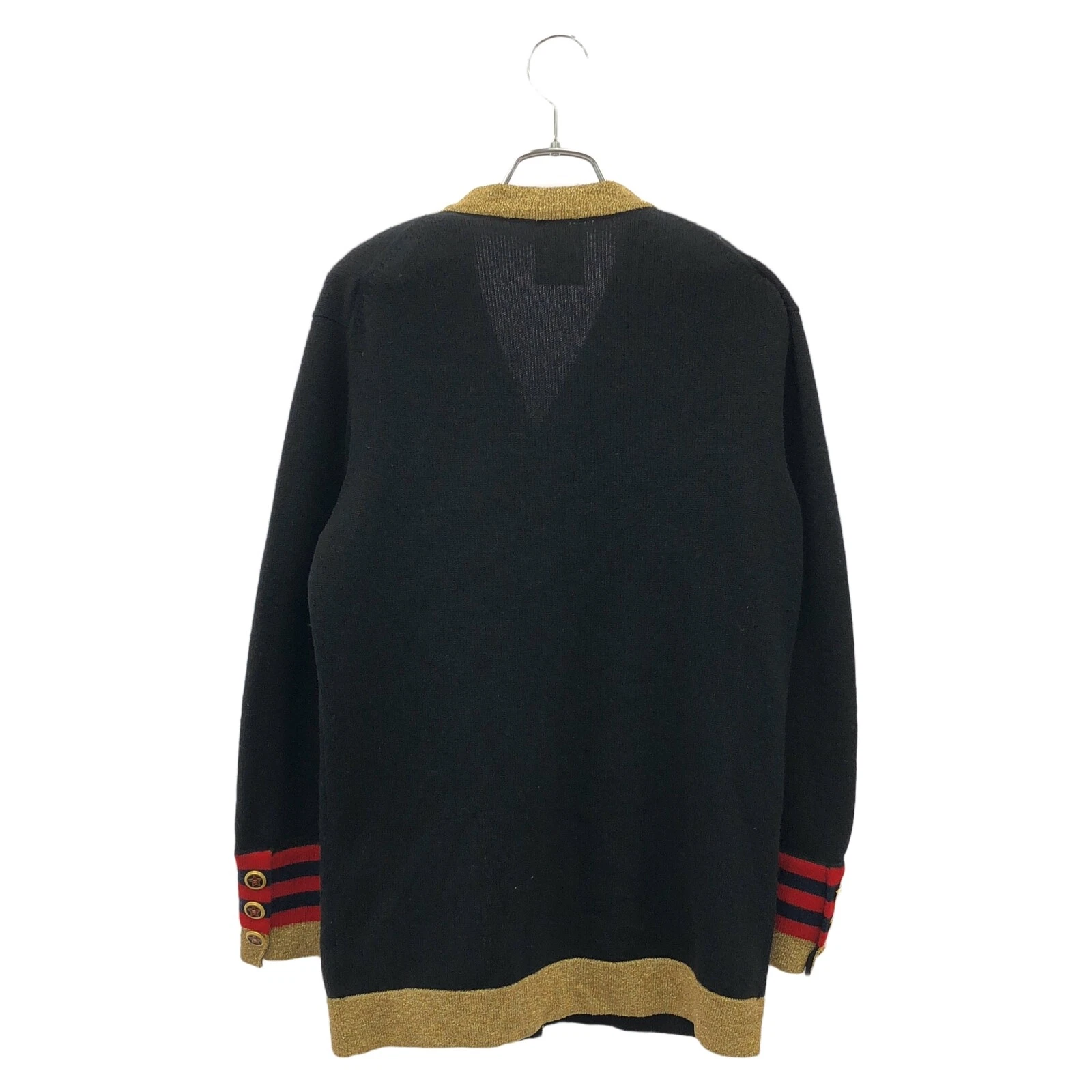 CHANEL Cardigan Maglia Giacca Maglione P36174K02177 Cashmere Nero Usato Don