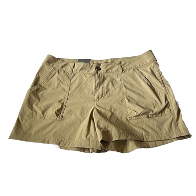 Columbia High Rise Beige Shorts Womens 14 Omni Shield Stretch NWT 5  Inseam