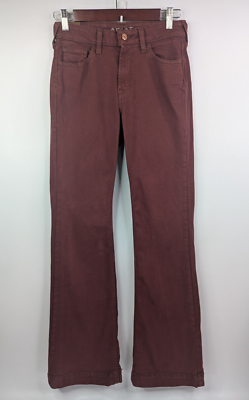 Ariat Ella Jeans Womens 25R Slim Wide Leg Trouser High-Rise Cherry