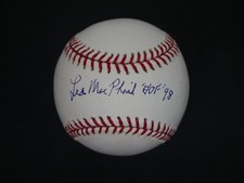 LEE MACPHAIL SIGNED OMLB BASEBALL WITH 