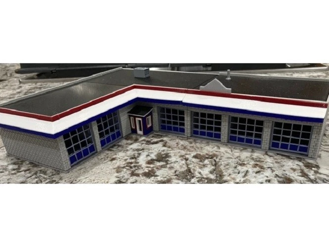 Centro de servicio impreso en 3D, escala HO, 1/87 Foto 2 de 2