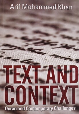 Text and Context by Arif Mohammed Khan, Paperback