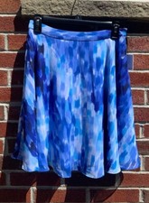 Calvin Klein White And Blue Skirt Us 2